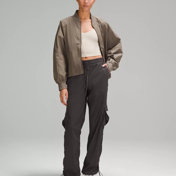 Lululemon Lightweight Hem-Cinch Bomber Jacket new . Nomad - Picture 2 of 16